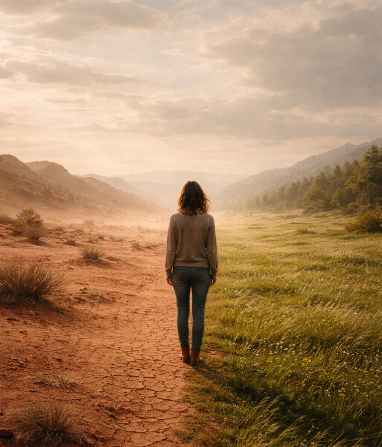 The Taurus Threshold, between the desert and the meadow; as the sun transits from Aries to Taurus.