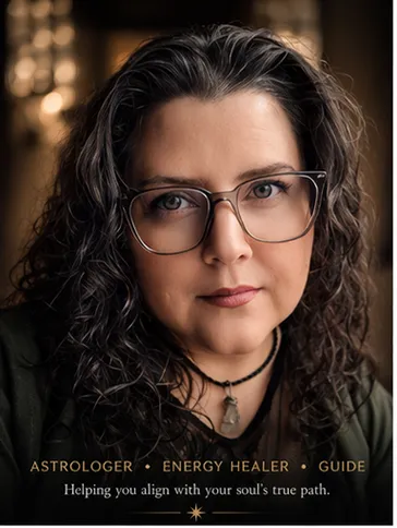 Branding headshot of Joeii Starr, Astrologer, Consciousness Systems Architect, and Energy Healer with The Charmed Compass.